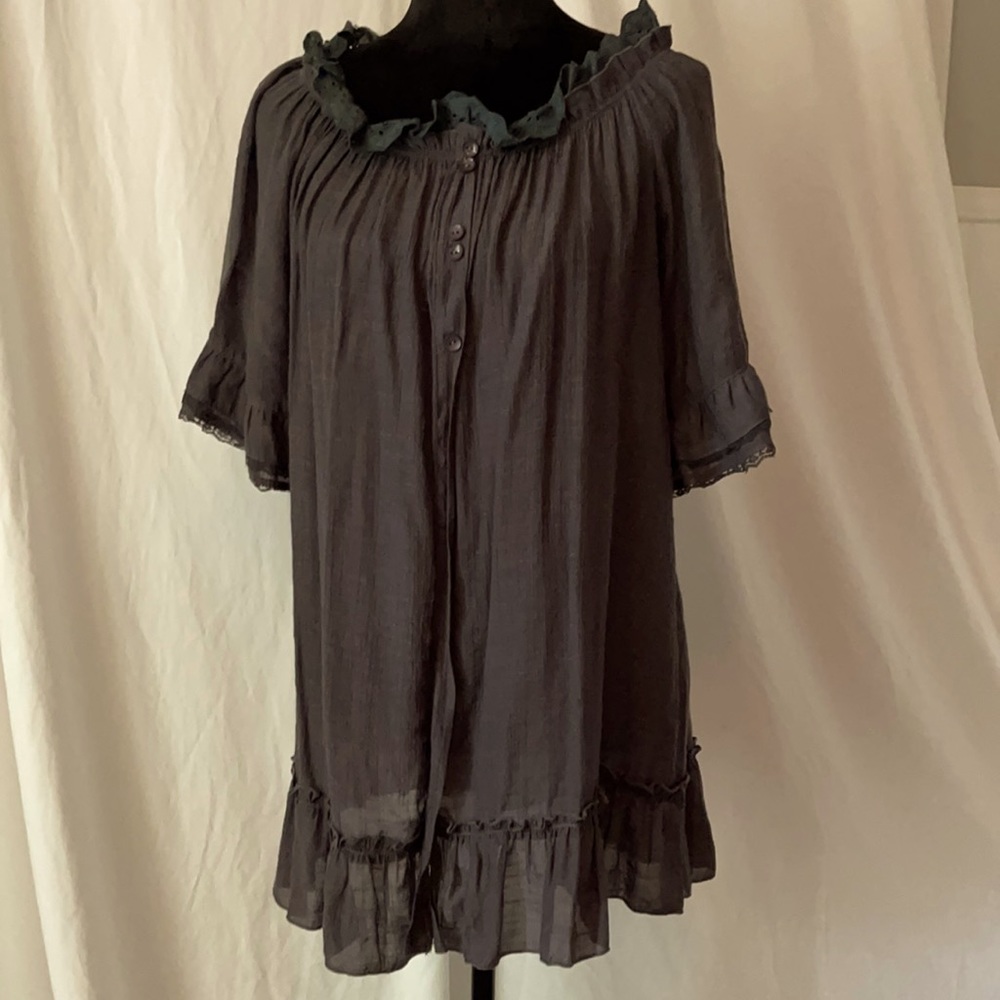 Grey bohemian shirt